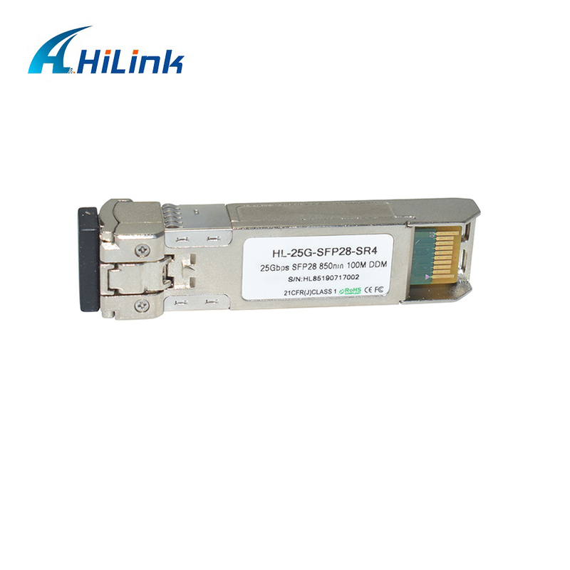 25G SFP28 SR MMF Glasvezel Optische Module 850nm 100m GBIC Optische Zender-ontvanger Industriële Temperatuur