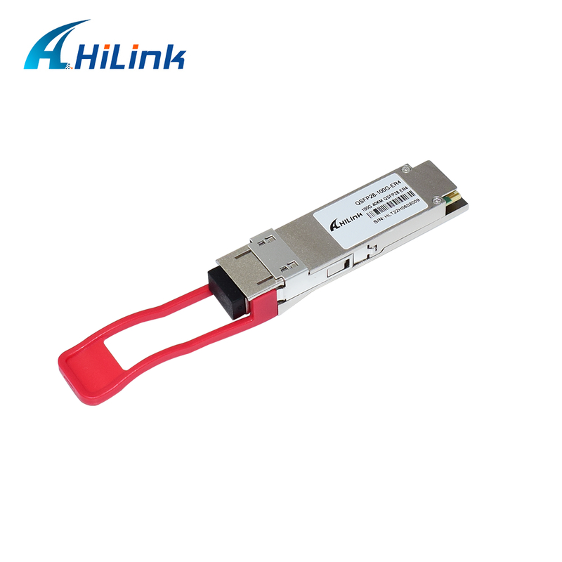 QSFP28 100G-optische transceivermodule met bereik van 40 km, laag stroomverbruik (< 4,5 W) en RoHS 6/6-naleving voor datacenters