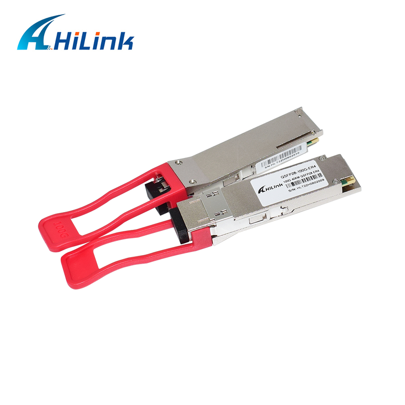 QSFP28 100G-optische transceivermodule met bereik van 40 km, laag stroomverbruik (< 4,5 W) en RoHS 6/6-naleving voor datacenters