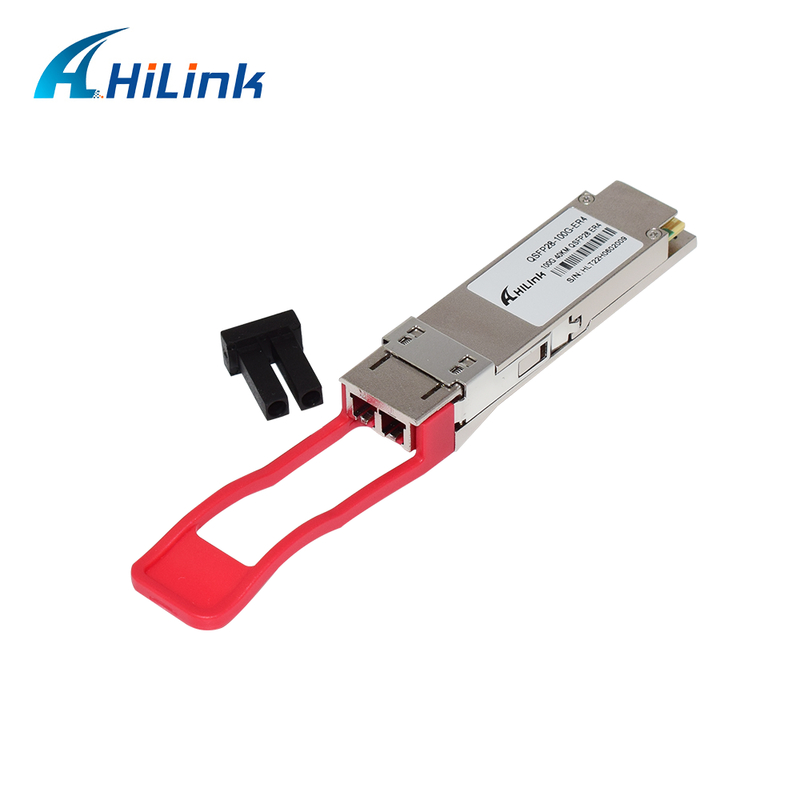 QSFP28 100G-optische transceivermodule met bereik van 40 km, laag stroomverbruik (< 4,5 W) en RoHS 6/6-naleving voor datacenters