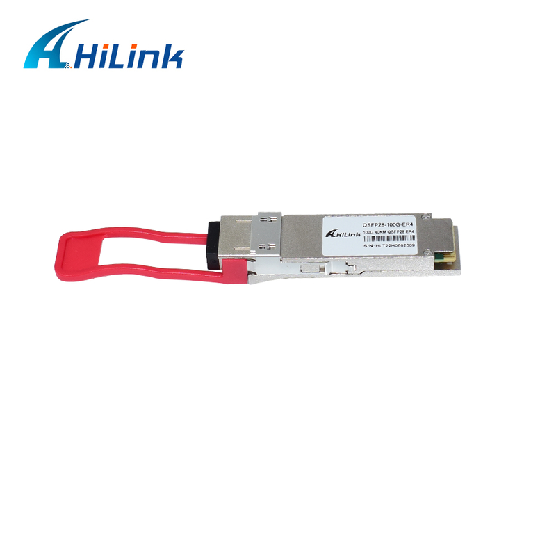 QSFP28 100G-optische transceivermodule met bereik van 40 km, laag stroomverbruik (< 4,5 W) en RoHS 6/6-naleving voor datacenters