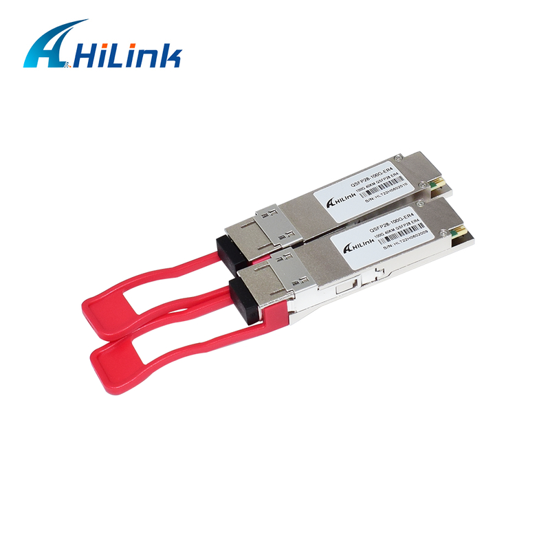 QSFP28 100G-optische transceivermodule met bereik van 40 km, laag stroomverbruik (< 4,5 W) en RoHS 6/6-naleving voor datacenters