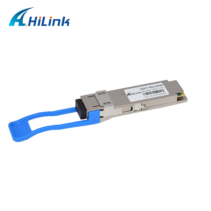 40Gb/s 20km QSFP+ optische transceiver Hot Pluggable met Duplex LC connector en DDM voor 0°C tot 70°C werking