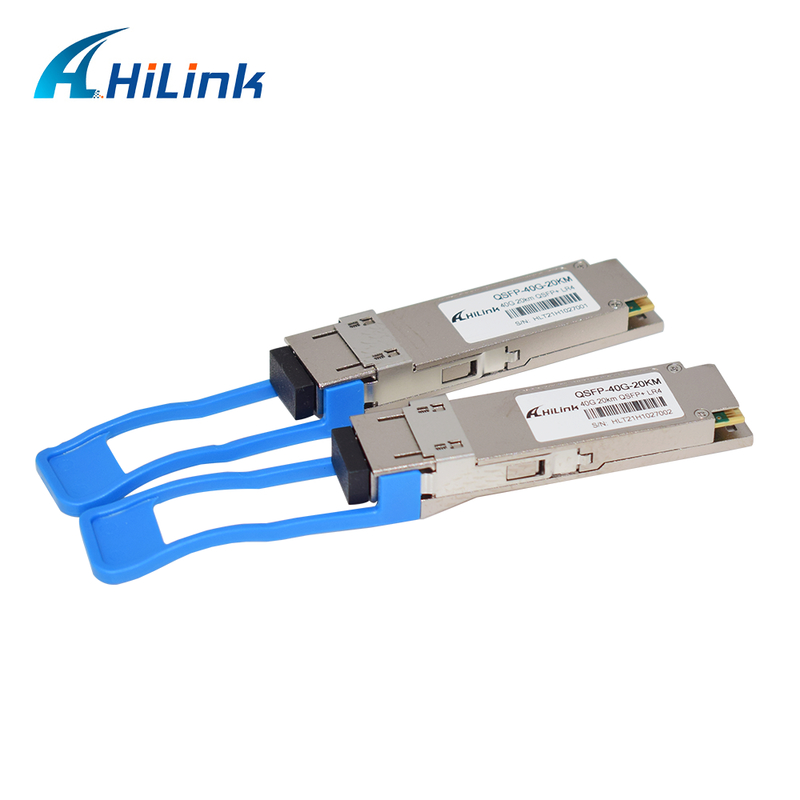 40Gb/s 20km QSFP+ optische transceiver Hot Pluggable met Duplex LC connector en DDM voor 0°C tot 70°C werking