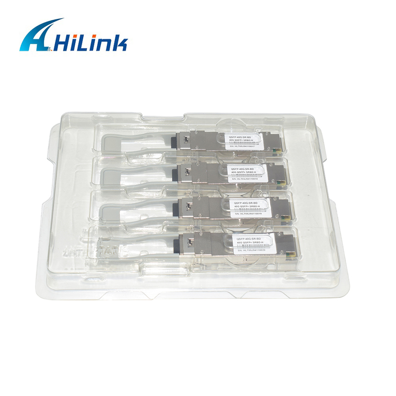 40Gb/s 100m QSFP+ Glasvezel Optische Module Bi-Di Duplex LC Hot Pluggable 850/900nm MMF