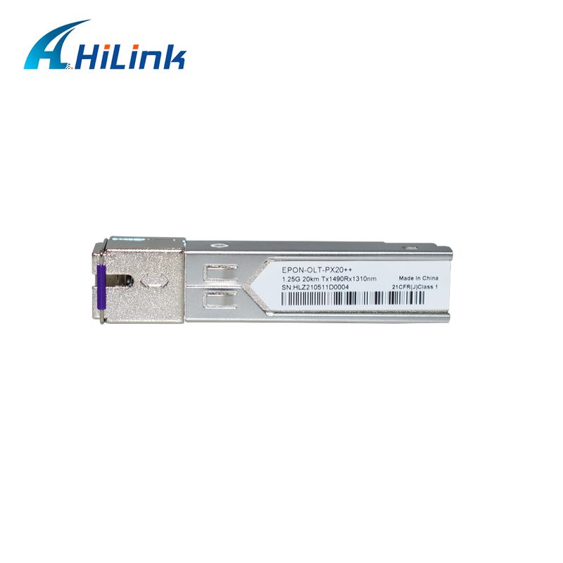 EPON OLT SFP Transceiver met PX20+ PX20++ PX20+++ voor 1,25 Gbps Datasnelheid en 20 KM Transmissie