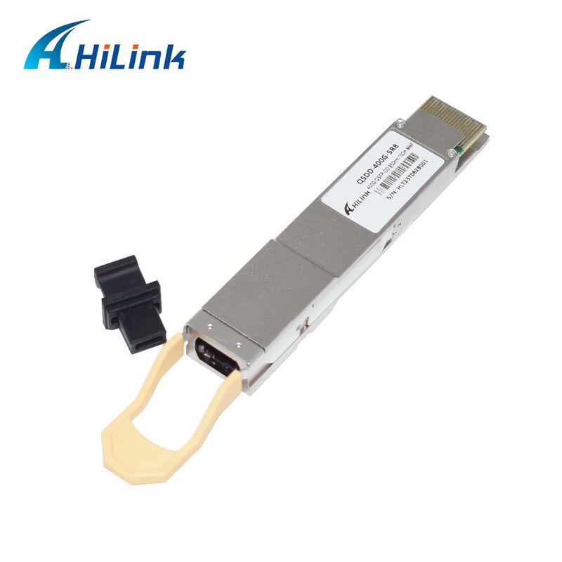 Hilink QSDD-400G-SR 400G QSFP56-DD SR8 optische transceiver met 400G gegevenssnelheid, 850nm golflengte en 100m afstand
