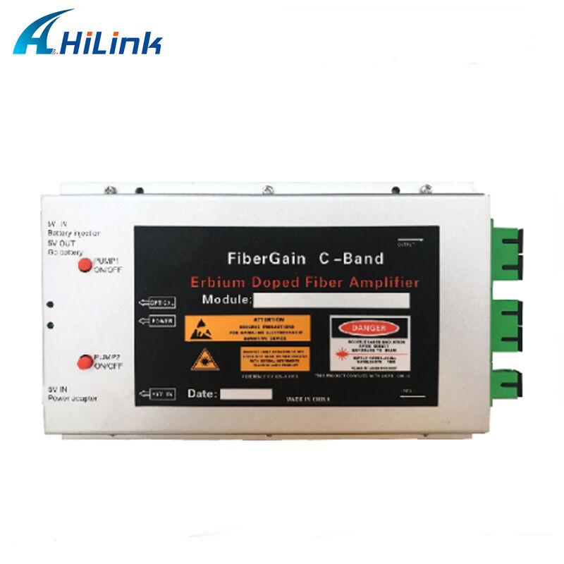 Hilink MINI Type EDFA 1550nm 15dBm 1 input 1 output CATV Building Telecom ERBIUM-DOPED FIBER AMPLIFIER