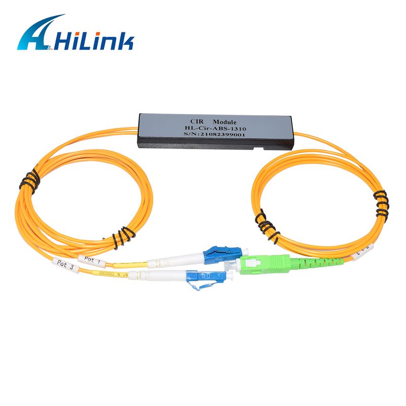 HL-Cir-1310 3-poorten Circulator Port1&Port3-LC/UPC Port2-SC/APC 1310nm/1550nm/1610nm ABS Box voor Data Center