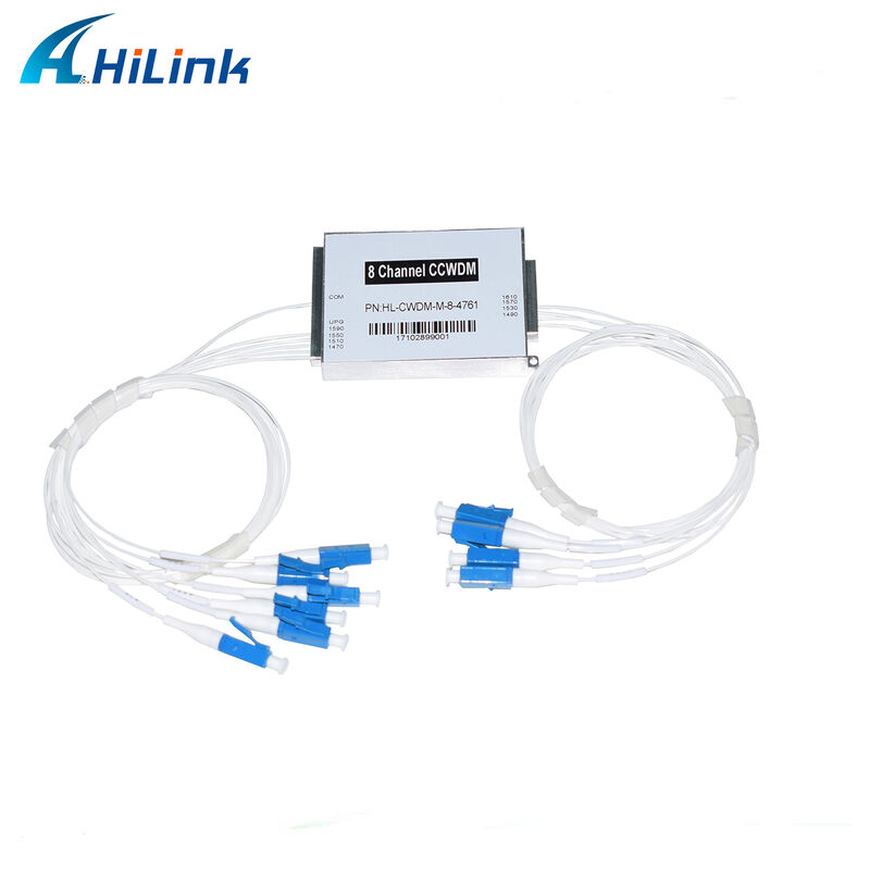 Aanpasbare 8-kanaal mini kleine CWDM Mux Demux-module CCWDM-multiplexer met ultralage verliezen
