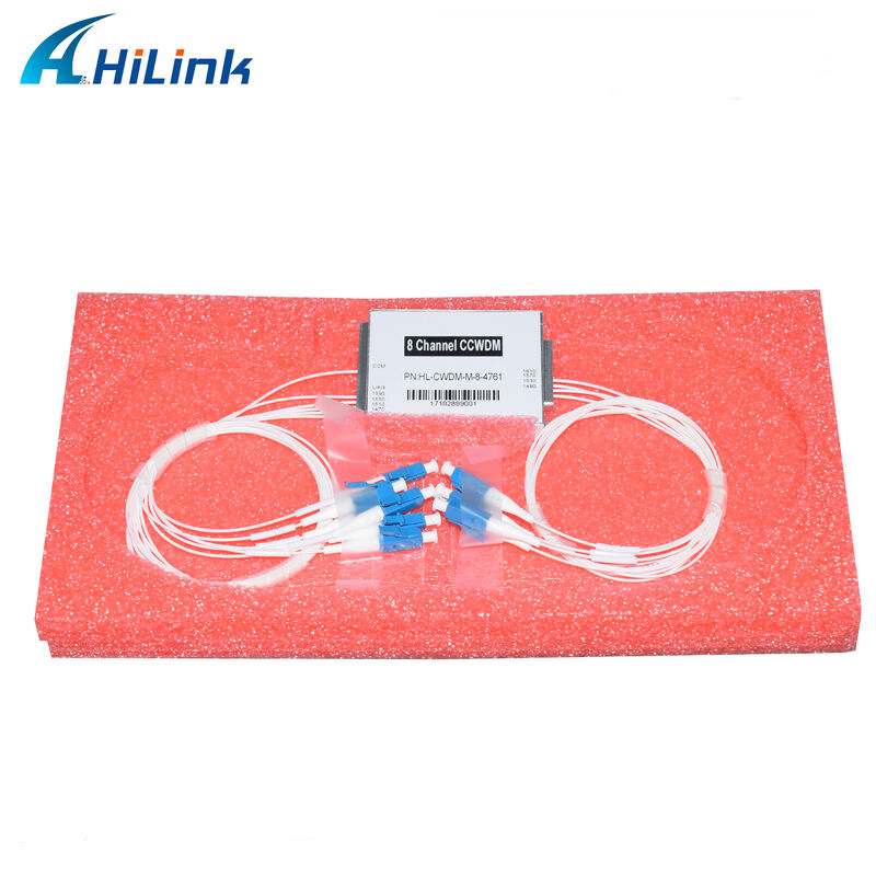 Aanpasbare 8-kanaal mini kleine CWDM Mux Demux-module CCWDM-multiplexer met ultralage verliezen