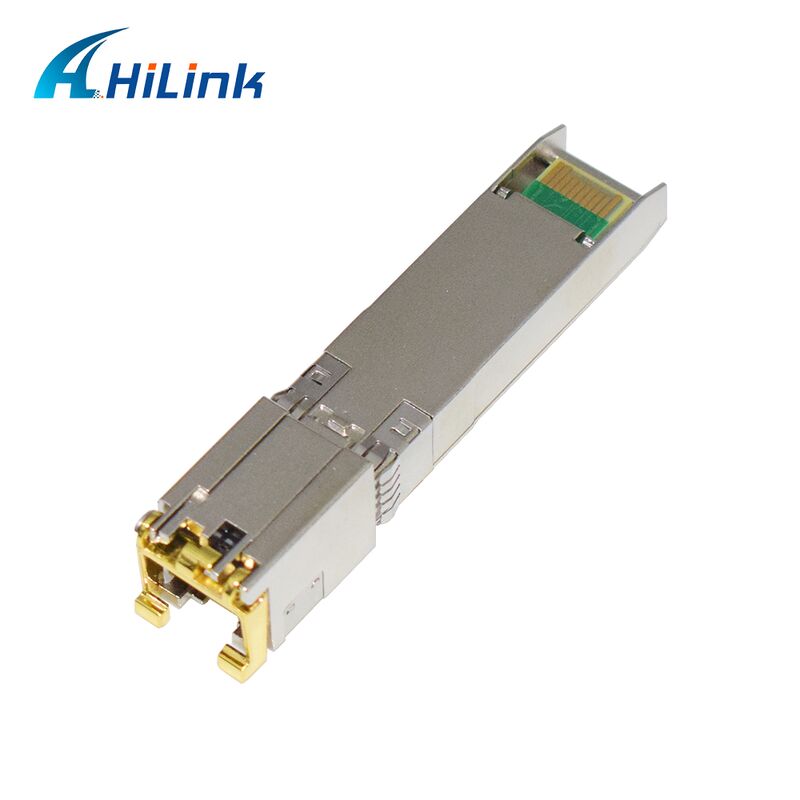 Hilink 10G Data Rate SFP+ Transceiver met 30M/80M afstand en RoHS-compliant 10GBASE-T kopermodule