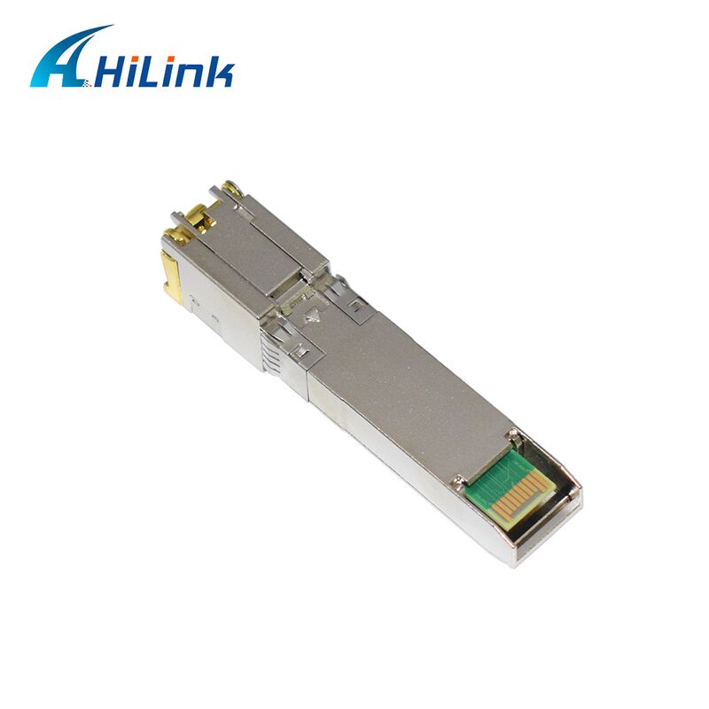 Hilink 10G Data Rate SFP+ Transceiver met 30M/80M afstand en RoHS-compliant 10GBASE-T kopermodule