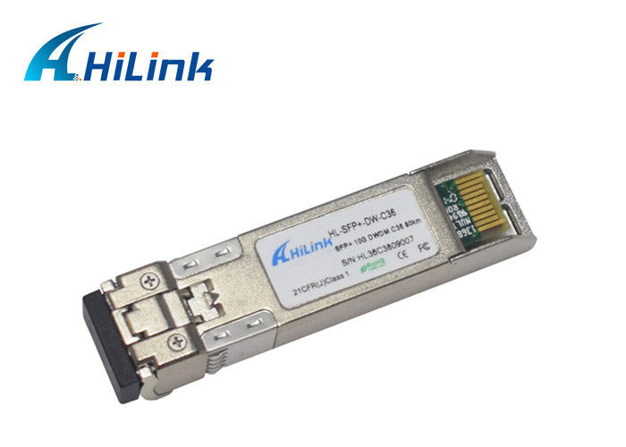 dubbele LC DDM Sfp Optische Zendontvanger 10 van 10G SFP+ DWDM Gbase - Zr DWDM CH17~CH61