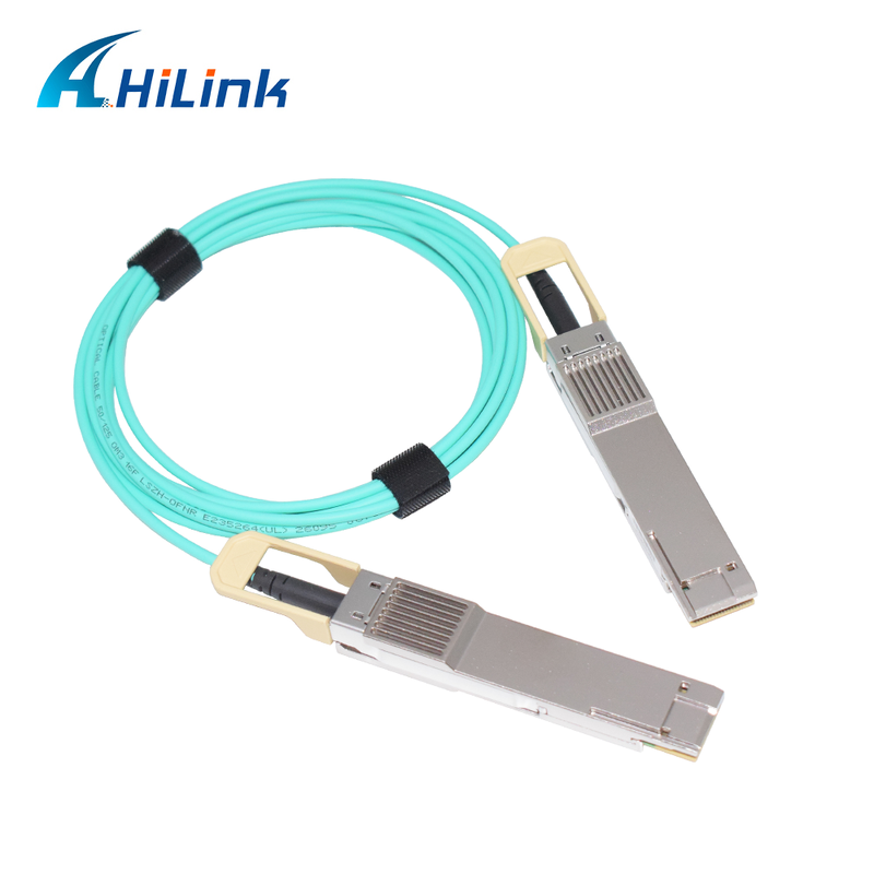 Hilink 400G QSFP56-DD AOC 3M-kabel met RoHS-conformiteit voor hogesnelheidsgegevensoverdracht