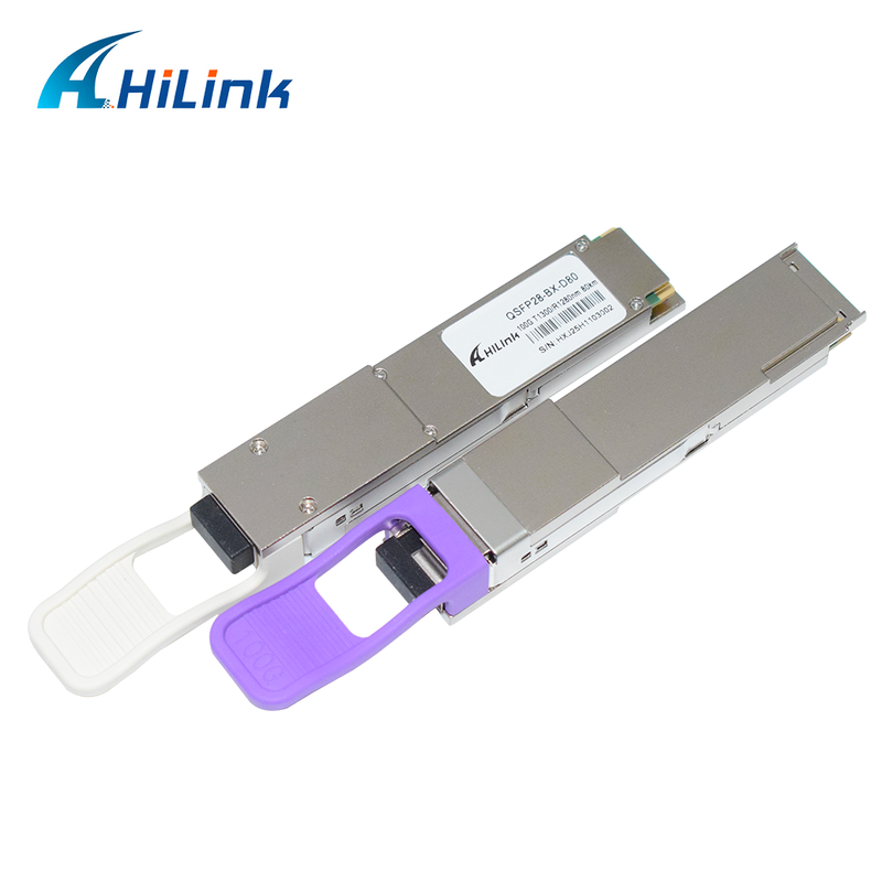 Hilink QSFP28-BX 100Gb/s 80Km BIDI-optische transceivermodule voor hogesnelheidsgegevensoverdracht