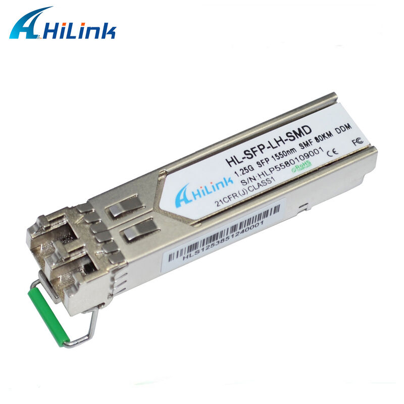 Hilink 1.25Gb/s SFP optische transceiver 1550nm 80km warm aansluitbaar GBIC RoHS compliant
