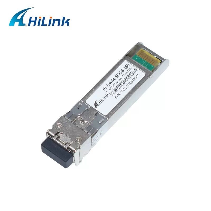 Hilink Compatible 1.25G DWDM SFP optische transceiver met Duplex LC connector voor 40km/80km/120km/160km afstand