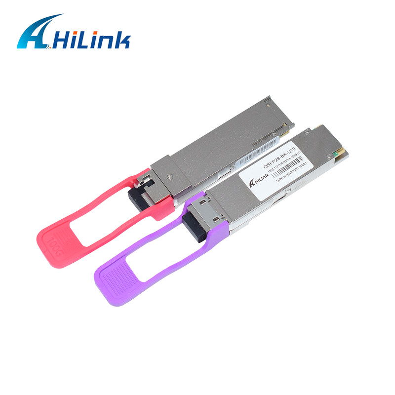 QSFP28 100G BIDI 10KM Optische Transceiver SMF Simplex LC Connector DDM 1271/1331