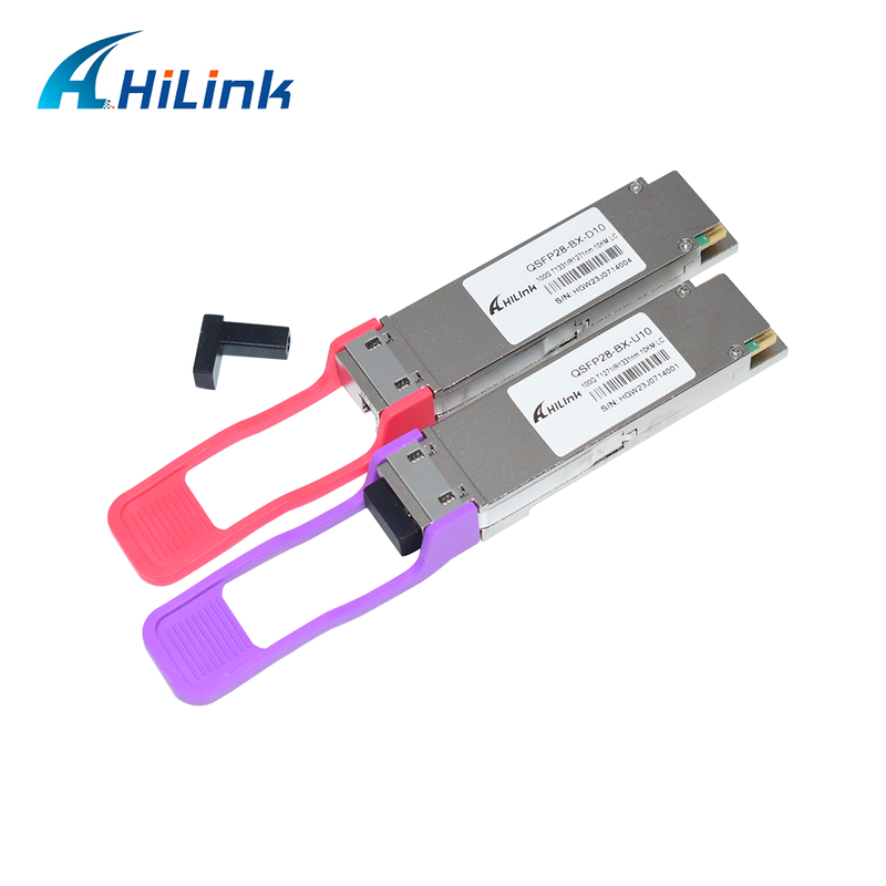 QSFP28 100G BIDI 10KM Optische Transceiver SMF Simplex LC Connector DDM 1271/1331