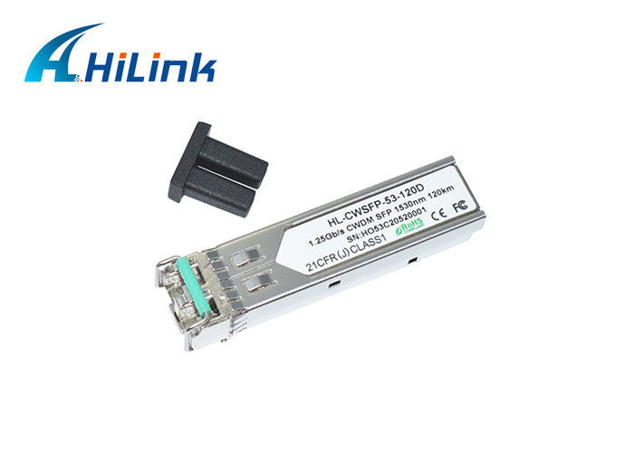 Van de de Zendontvangermodule van CWDM MUX SFP DOM LC van 1000base 1.25G 120KM 1530nm Schakelaar