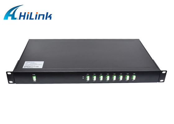 2x8CH DWDM MUX DEMUX 1U 19“ het Apparaten Optisch Materiaal van het Reklc/apc C43-C50 Kanaal DWDM