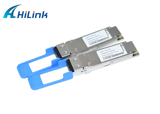 Duplex Optische de Zendontvangermodule 100GBASE-LR1 QSFP28 Enige Lambda 1310nm 10km DOM van LC SMF