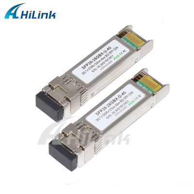 25Gbps BIDI 40KM 1270/1310nm 40KM APD LC DOM Transceiver 25G Ethernet Glasvezel Transceivers