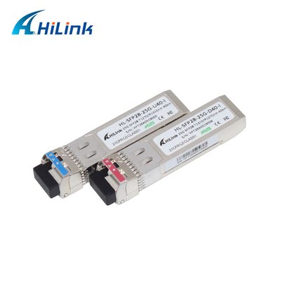 Industriële kwaliteit 25G BIDI 1270/1310nm 40KM APD+TIA Optische module Single-Fiber Simplex LC DOM