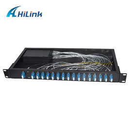 Zet het Optische Mux Demux 1U Rek van LC/UPC 16ch Cwdm Dubbele Vezel 1310nm~1610nm op