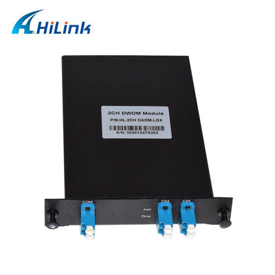 Optische 1310nm 2ch voegen toe de Dalingsmultiplextelegraaf Dwdm Oadm Mux Demux Dwdm toevoegt