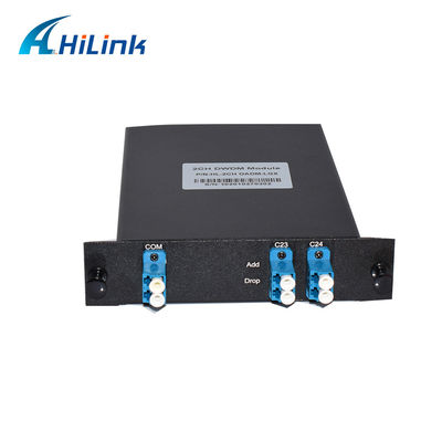 100GHz FTTX 1310nm 2CH Optische Mux Demux OADM DWDM voegen Dalingsmodule toe